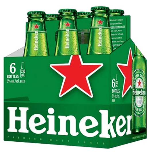 Heineken 6-Pack Bottle 330 ML - SF Tequila Shop