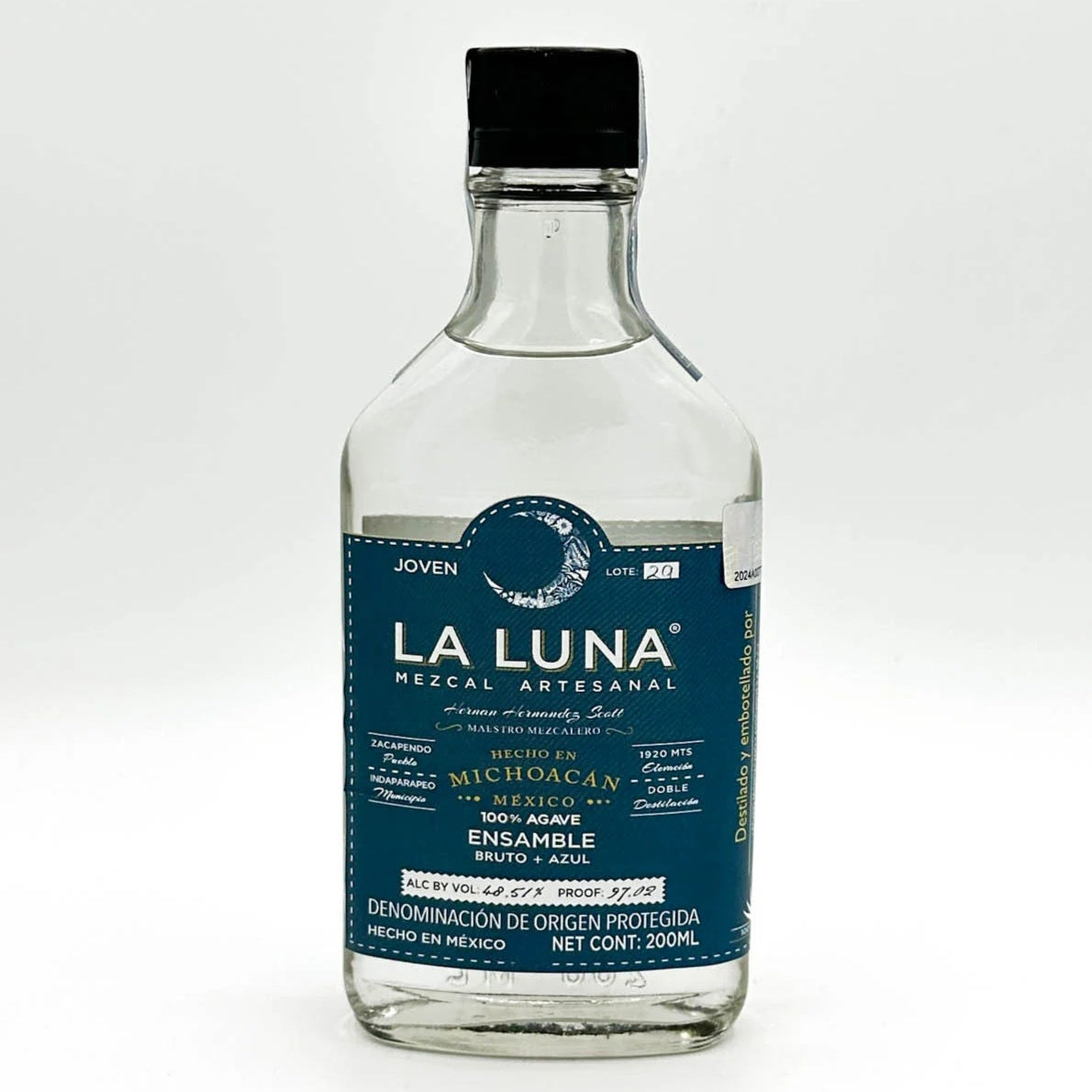 La Luna Ensamble Bruto & Azul 200ml Flask - SF Tequila Shop