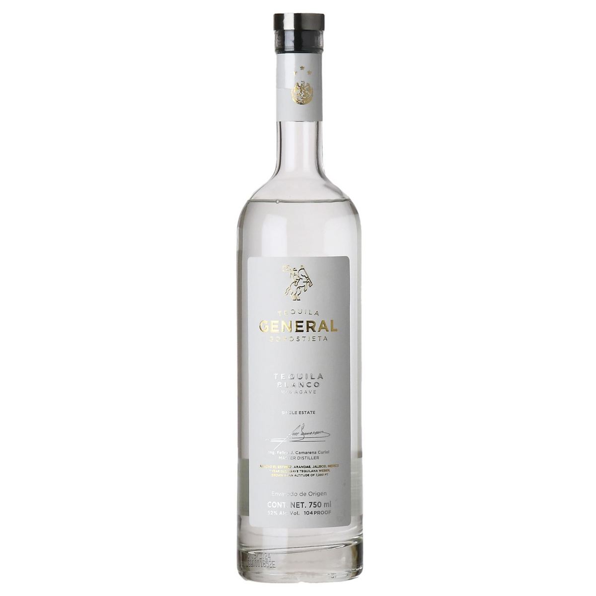 Tequila General Gorostieta Blanco NOM 1579 750ml - SF Tequila Shop