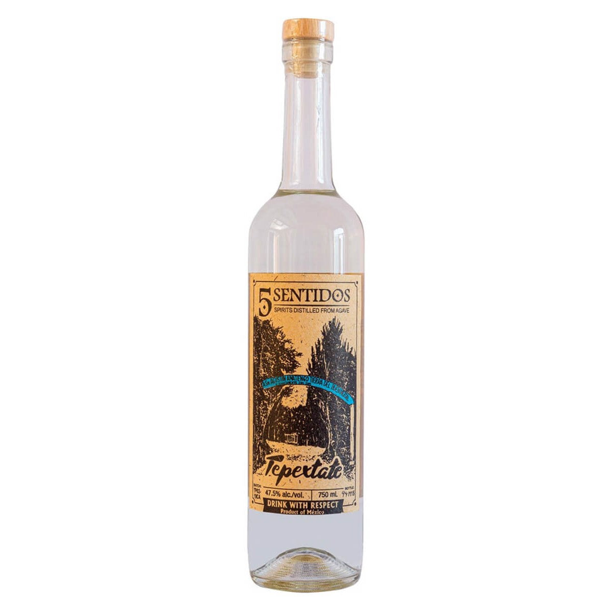 5 Sentidos Tepextate Agave Spirit 750ml - SF Tequila Shop