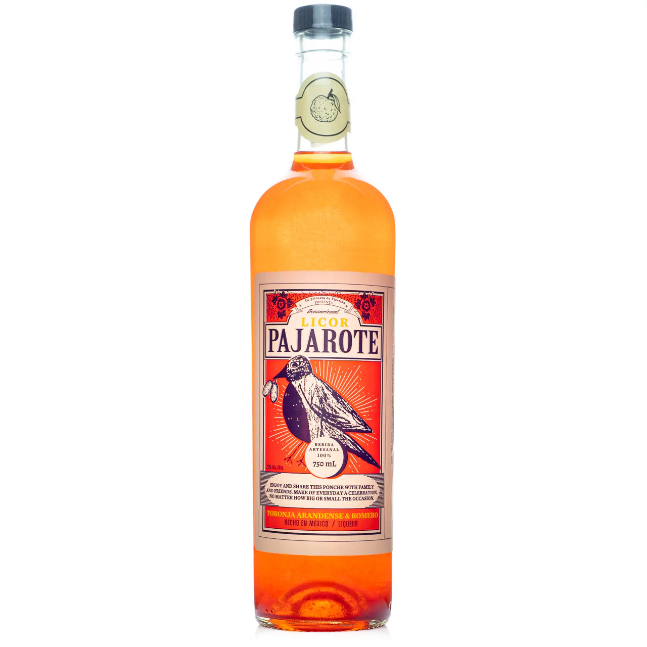 Ponche Pajarote Grapefruit & Rosemary Liqueur 750ML