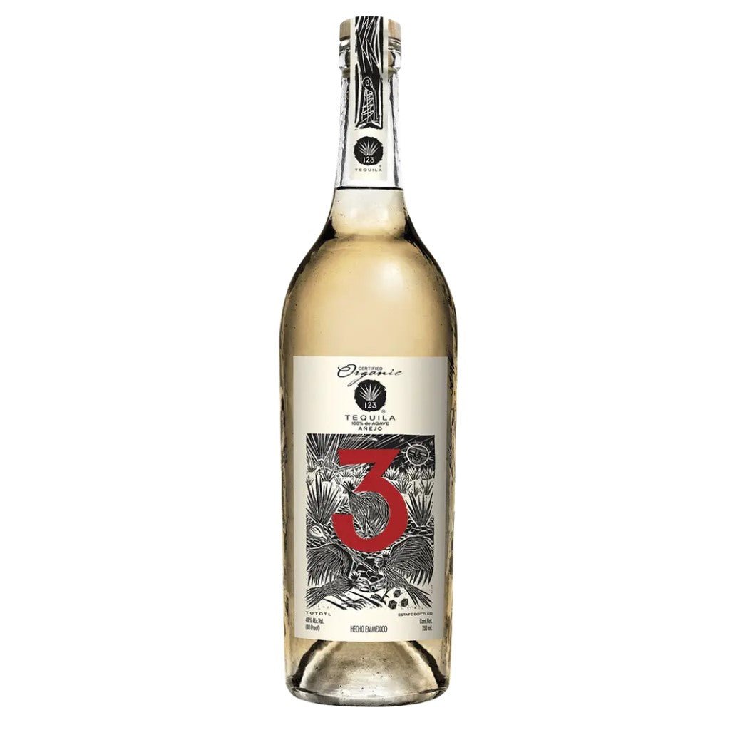 123 Organic Tequila Añejo 750ML (Tres) - San Francisco Tequila Shop