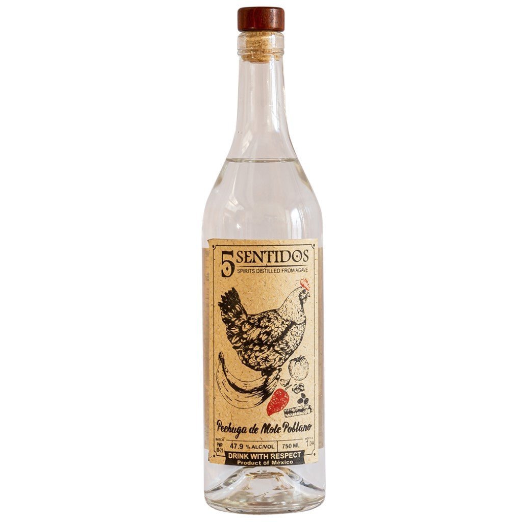 5 Sentidos Pechuga de Mole Poblano Agave Spirit 750ML - San Francisco Tequila Shop