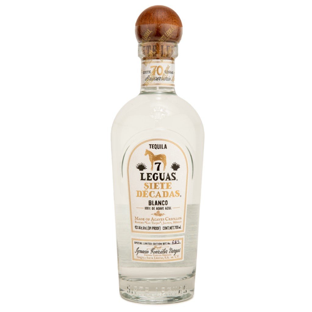 Siete Leguas "Siete Décadas" Blanco 700ML - San Francisco Tequila Shop