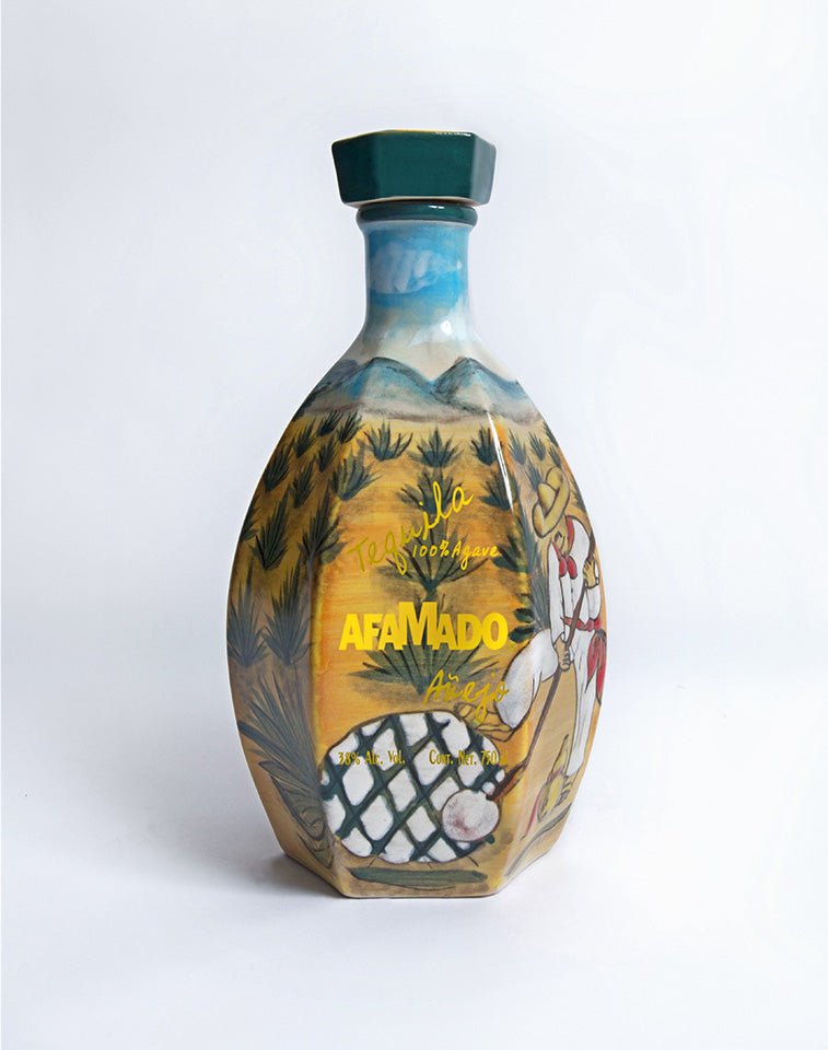 Tequila Afamado Ceramics Craft Añejo 750ml - San Francisco Tequila Shop