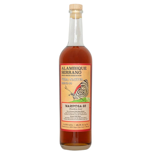 Alambique Serrano Vida Nativa Blend #4 Mariposa 88 700ML - SF Tequila Shop