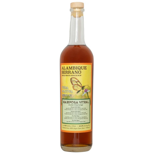 Alambique Serrano Vida Nativa Blend #2 Mariposa Vitral 700ML