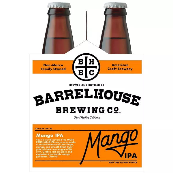 BarrelHouse Mango IPA Beer - 6pk/12 fl oz Bottles - SF Tequila Shop