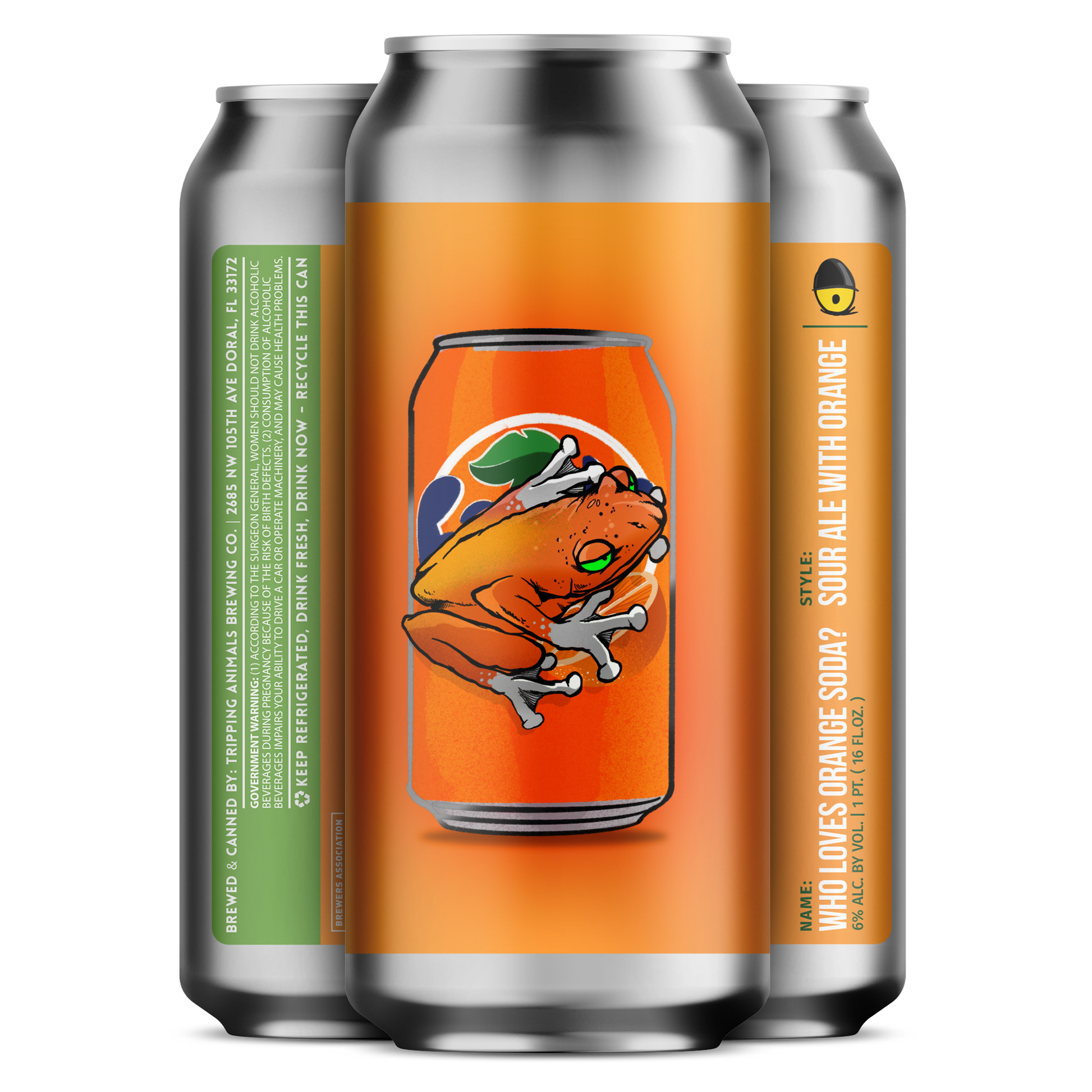 Who Loves Orange Soda? Sour Ale with Orange by Tripping Animals Brewing 16oz - SF Tequila Shop