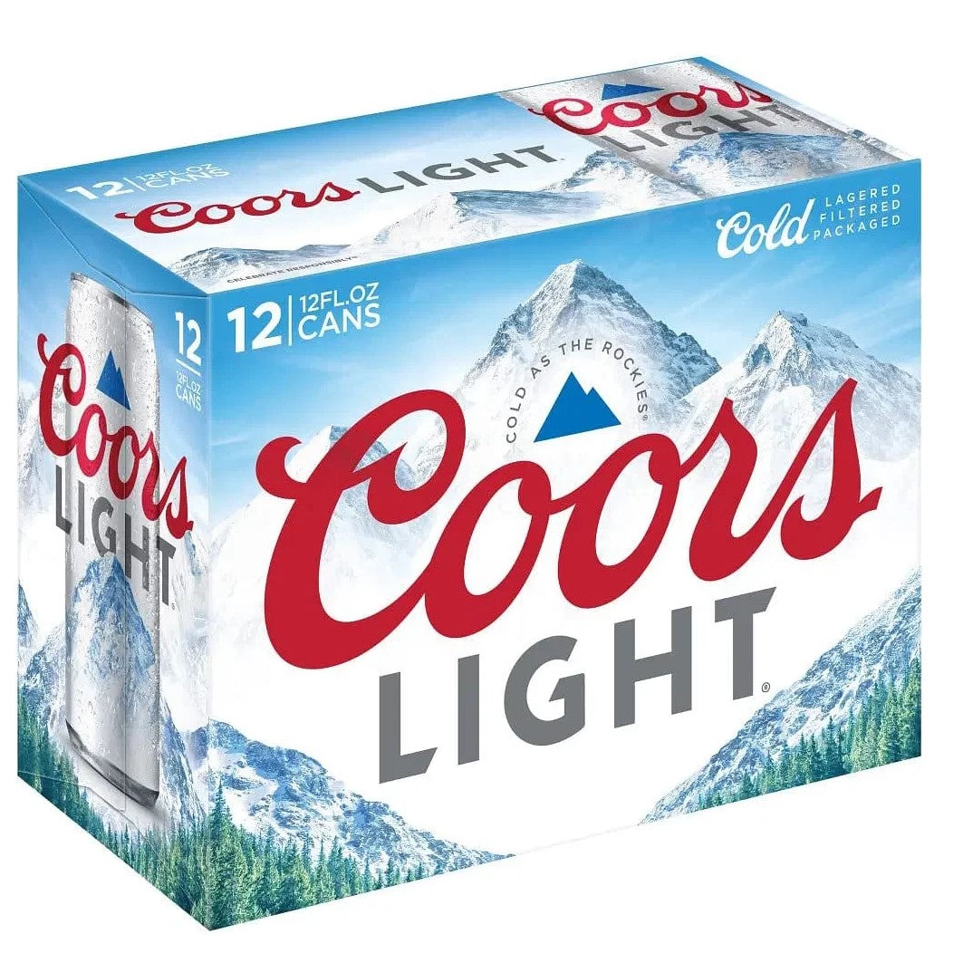 COORS LIGHT 12pk 12oz. Cans - SF Tequila Shop