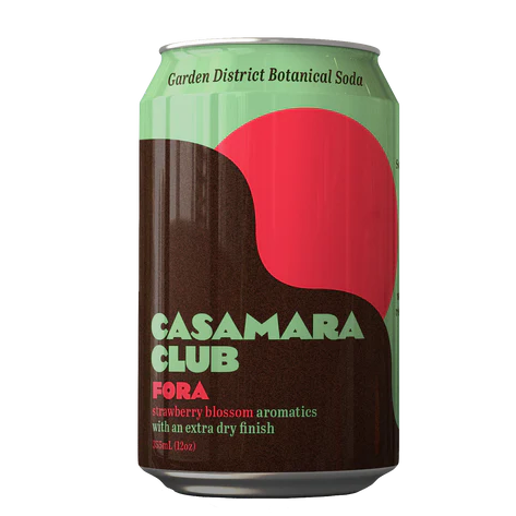 Casamara Club Apertivo FORA Strawberry Botanical NA Soda 12 oz - SF Tequila Shop