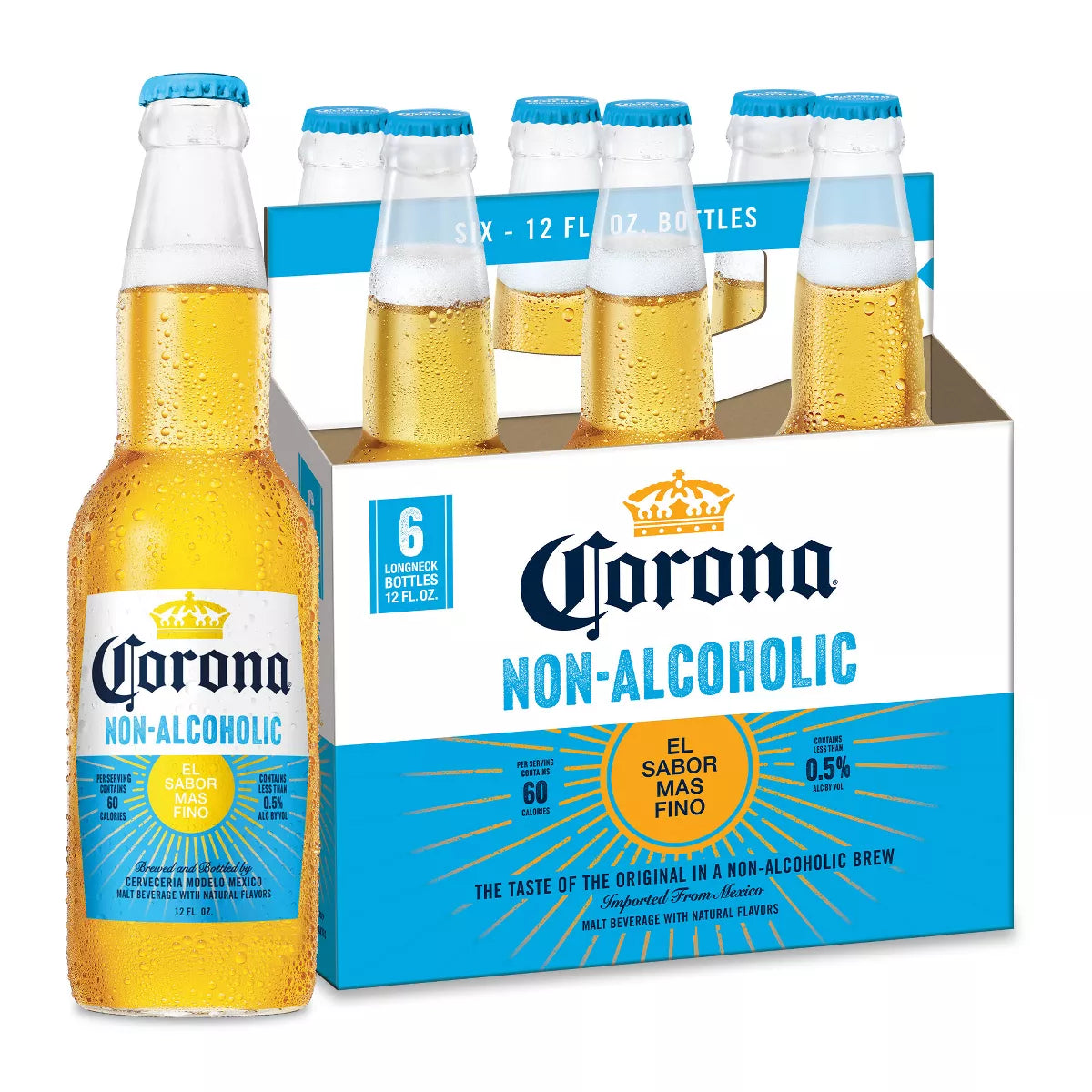 Corona Non-Alcoholic - 6pk/12 fl oz Bottles - SF Tequila Shop