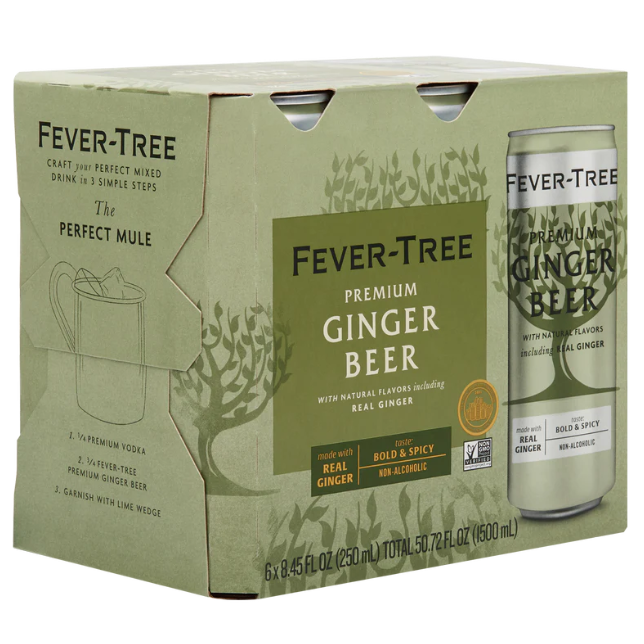 Fever-Tree Ginger Beer 250ml 6pk - SF Tequila Shop