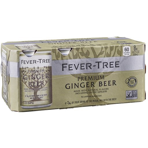 Fever Tree Ginger Beer 8 Pk Cans - SF Tequila Shop