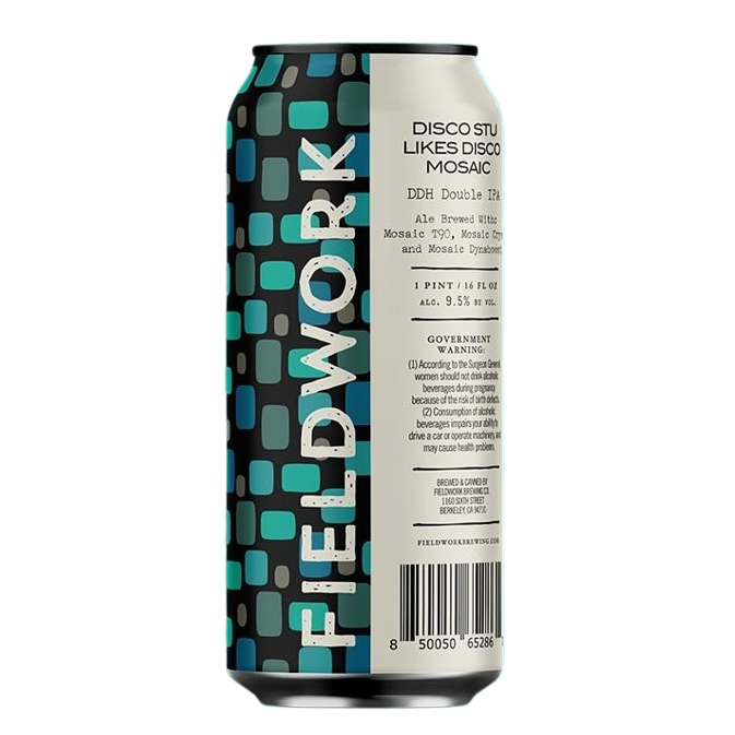Fieldwork Disco Stu Likes Disco Mosiac DDH Double IPA - SF Tequila Shop
