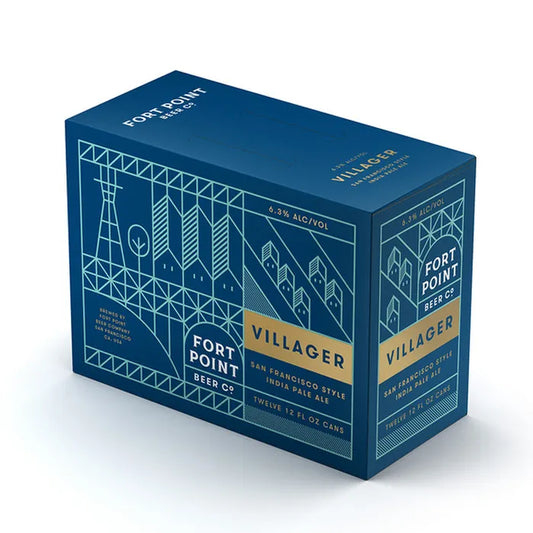 Fort Point Villager IPA Beer - 12pk /12 fl oz Cans - SF Tequila Shop
