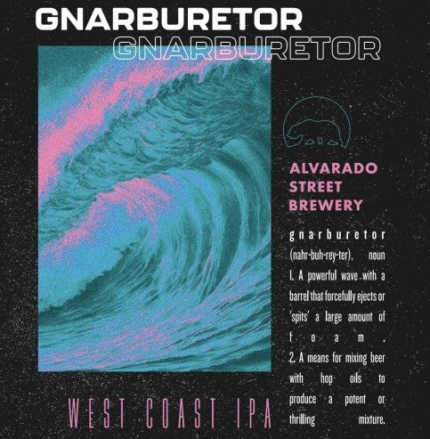 Gnarburetor West Coast IPA by Alvarado Street Brewery 16 oz - SF Tequila Shop