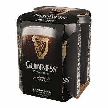 Guinness Draught Beer - 4pk/14.9 Fl Oz Cans - SF Tequila Shop