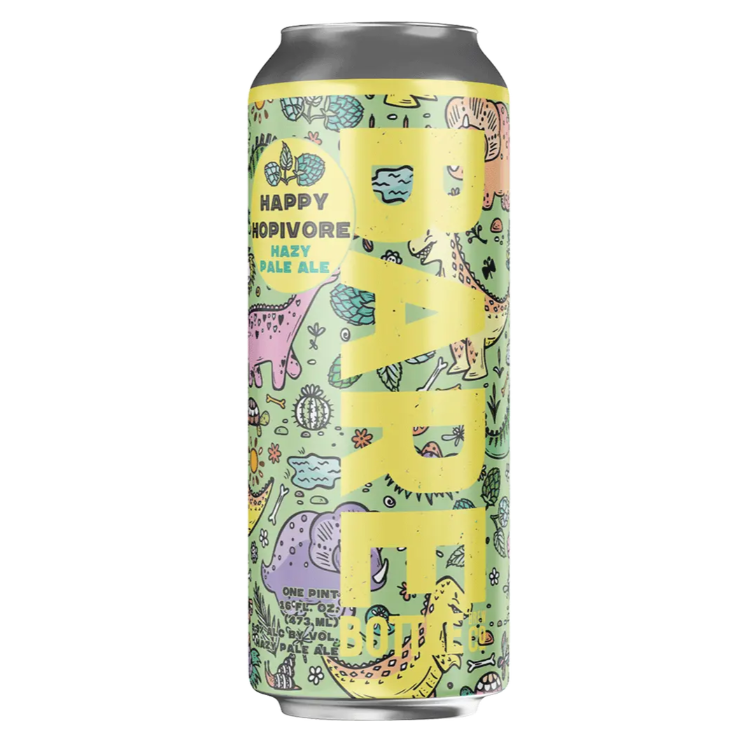 Happy Hopivore Hazy Pale Ale by Barebottle Brewing Company 16oz - SF Tequila Shop