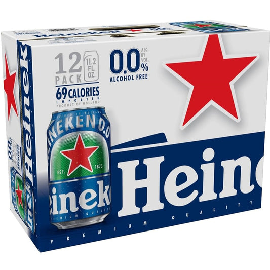 Heineken 0.0 Alcohol Free 12pk 12oz Cans - SF Tequila Shop