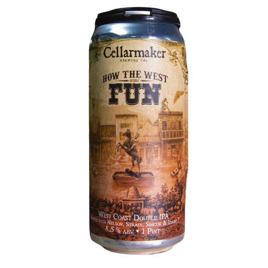 How the West Was Fun West Coast Double IPA by Cellarmaker Brewing Company 16 oz - SF Tequila Shop