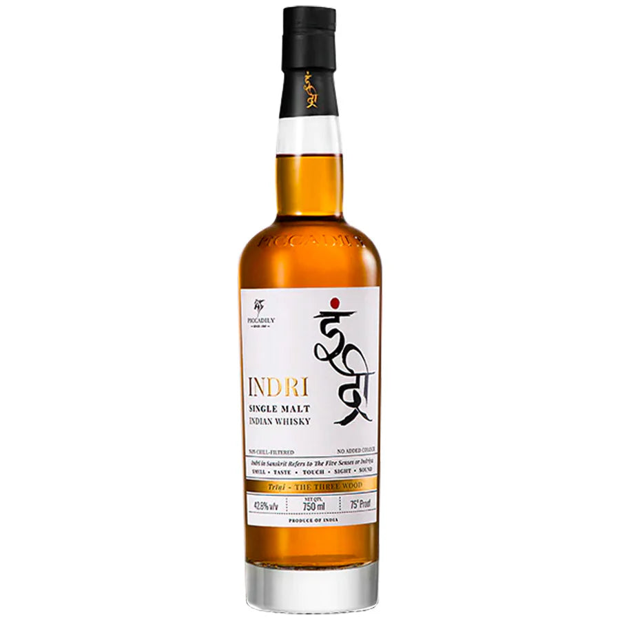 Indri Trini Single Malt Whiskey India 750ML - SF Tequila Shop