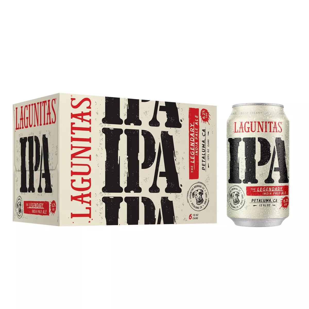 Lagunitas IPA - 6pk/12 fl oz Cans – San Francisco Tequila Shop