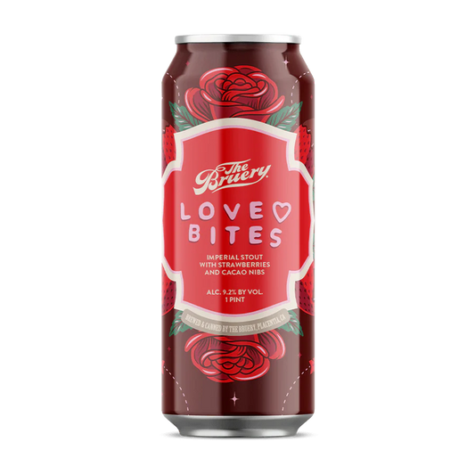 The Bruery Love Bites Imperial Stout with Strawberry and Cacao Nibs 16oz - SF Tequila Shop