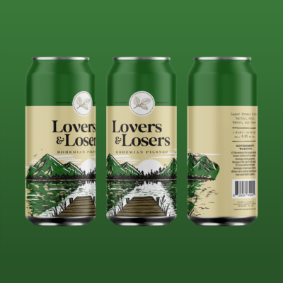 Lovers & Losers Bohemian Pilsner by Fieldwork Brewing Co. 16oz.