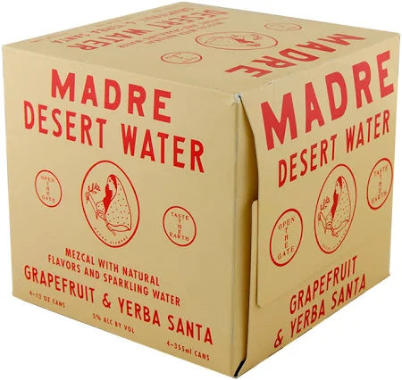 Madre Desert Water Grapefruit, & Yerba Santa 4 - 12 oz Cans - SF Tequila Shop