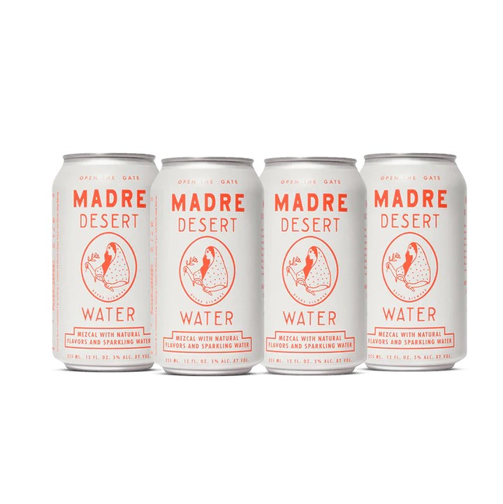 Madre Desert Water Mezcal 4 - 12 oz Cans - SF Tequila Shop