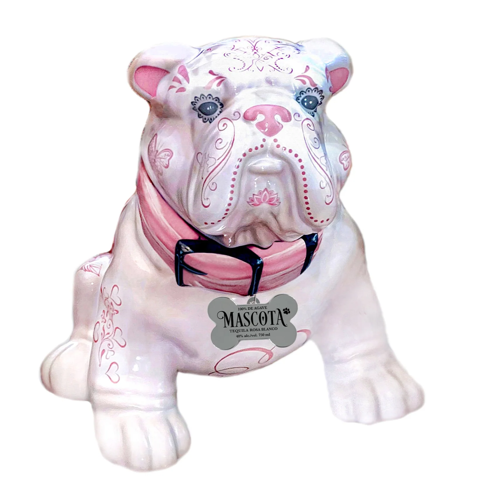 Mascota Bulldog Rosa Pink Edition Blanco Tequila 750ML - SF Tequila Shop