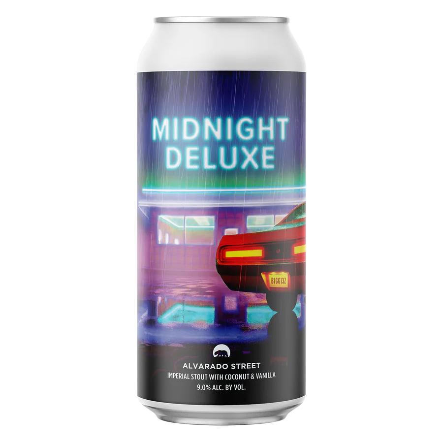 Alvarado Street Brewery presents MIDNIGHT DELUXE Imperial Stout with Coconut & Vanilla - SF Tequila Shop