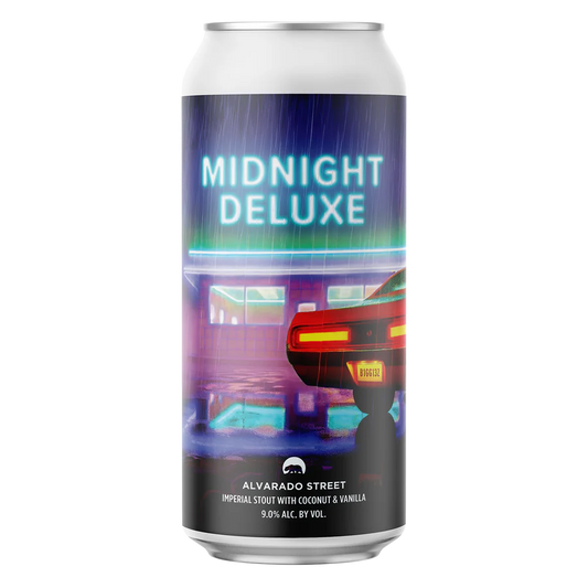 Alvarado Street Brewery presents MIDNIGHT DELUXE Imperial Stout with Coconut & Vanilla - SF Tequila Shop