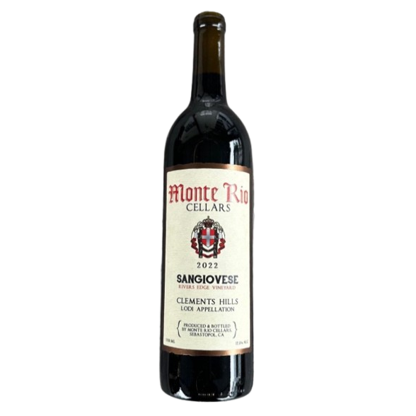 Monte Rio Cellars Sangiovese 'Rivers Edge' Lodi 2022 - SF Tequila Shop