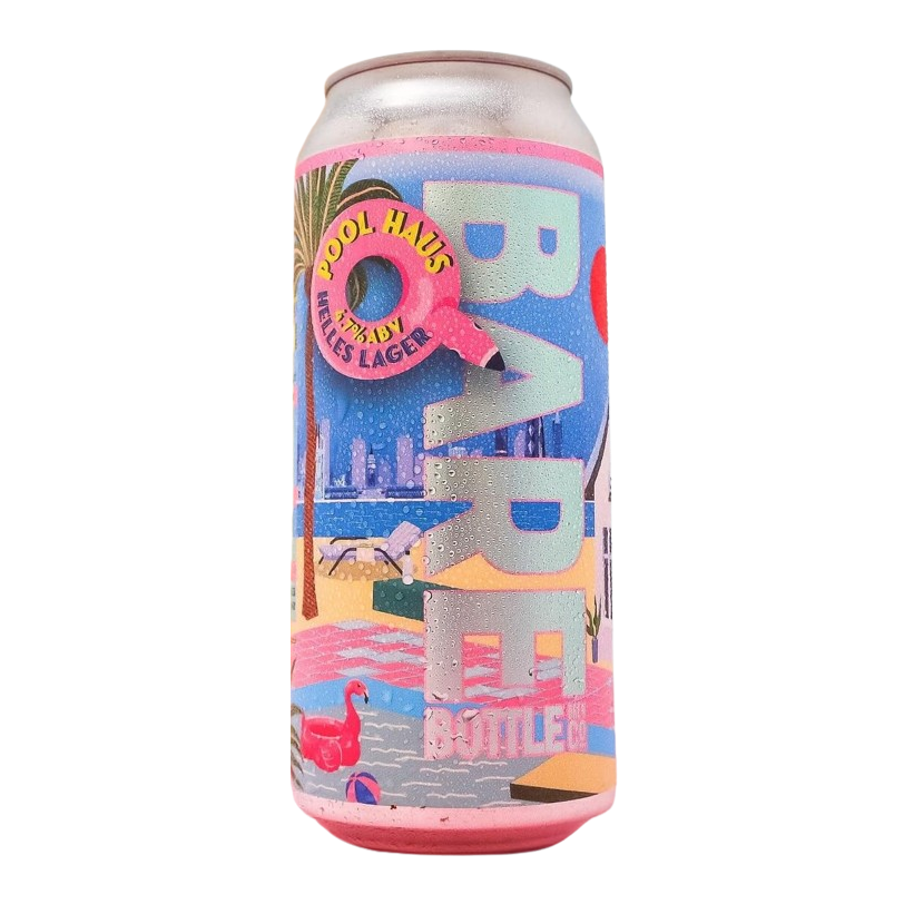 Pool Haus Helles Lager by Barebottle Brewing Company 16oz