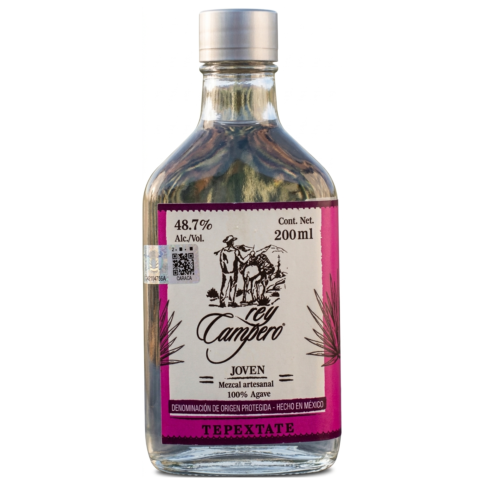Rey Campero Tepeztate Artesanal Mezcal 200ml - SF Tequila Shop