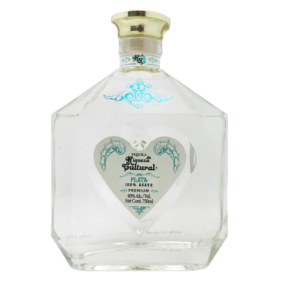 TEQUILA RIQUEZA CULTURAL PLATA CORAZON 750 ml