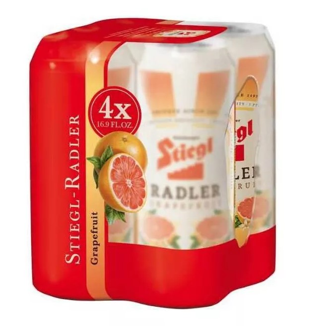 Stiegl Grapefruit Radler - 4pk/16 fl oz Cans - SF Tequila Shop