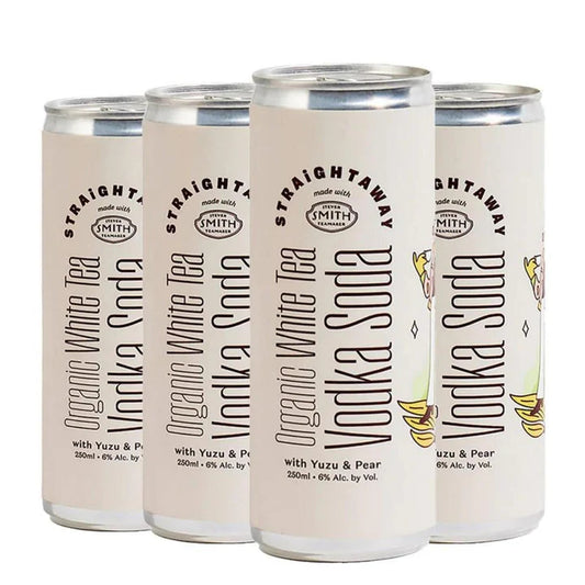 Straightaway Organic White Tea Vodka Soda With Yuzu & Pear - SF Tequila Shop