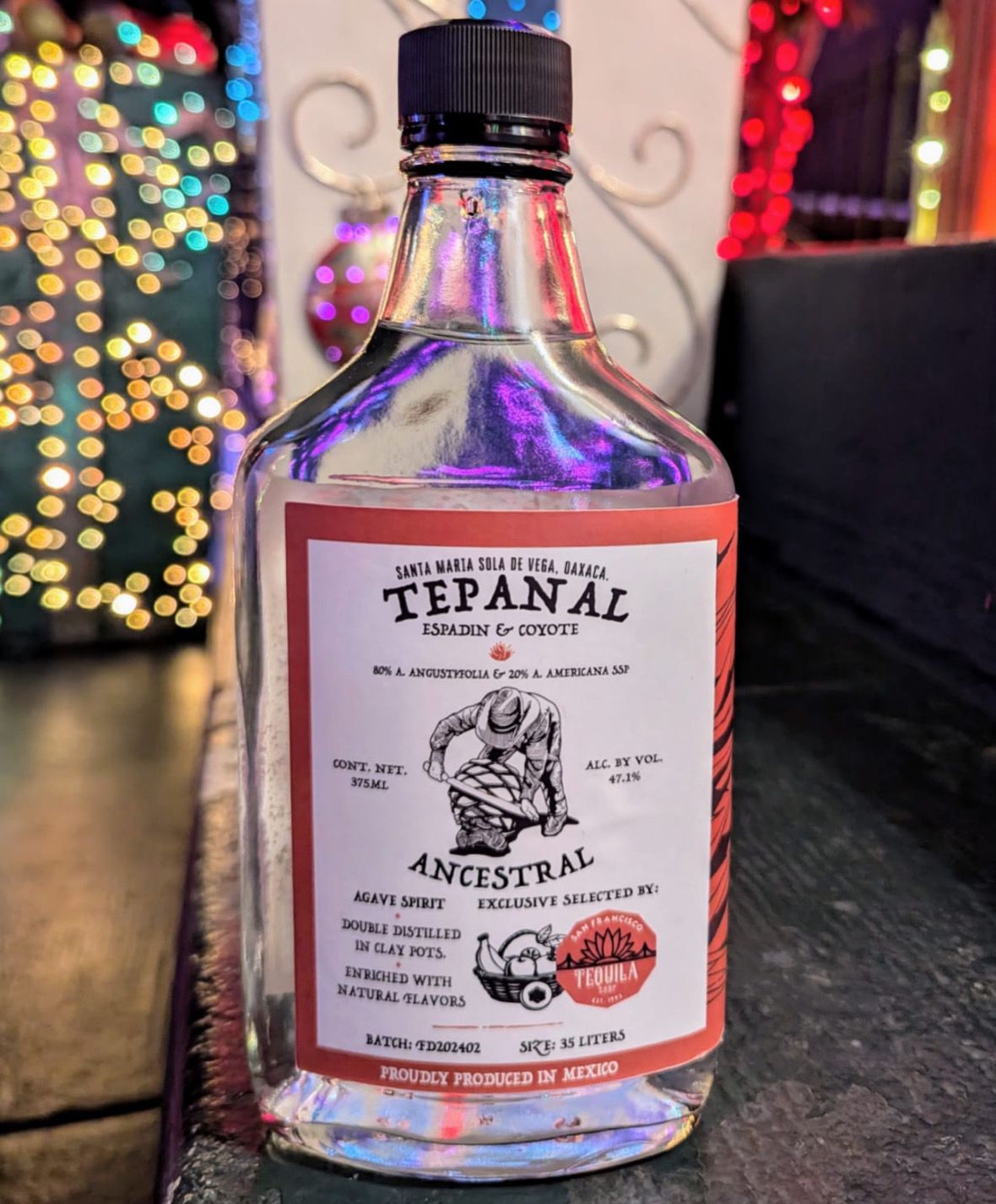 Tepanal Espadín Coyote Christmas Ponche 375ml