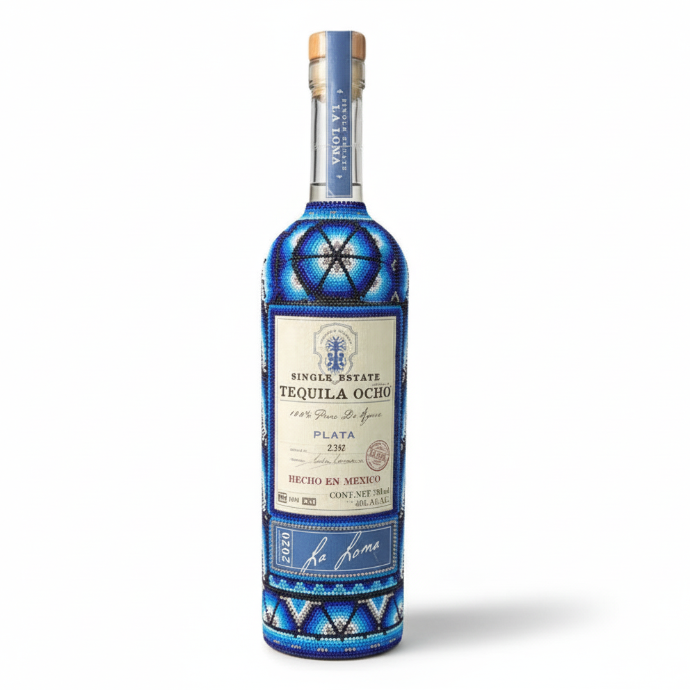 Tequila Ocho (Plata) Arte Huichol Series 750ML - SF Tequila Shop