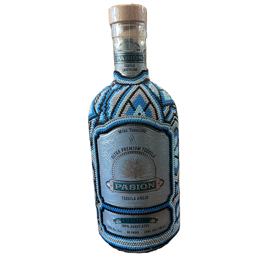 Tequila Pasión Beaded Añejo Cristalino Tequila 750ml - SF Tequila Shop