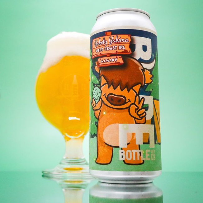 Yakety Yakima West Coast IPA by Barebottle Brewing Company 16oz