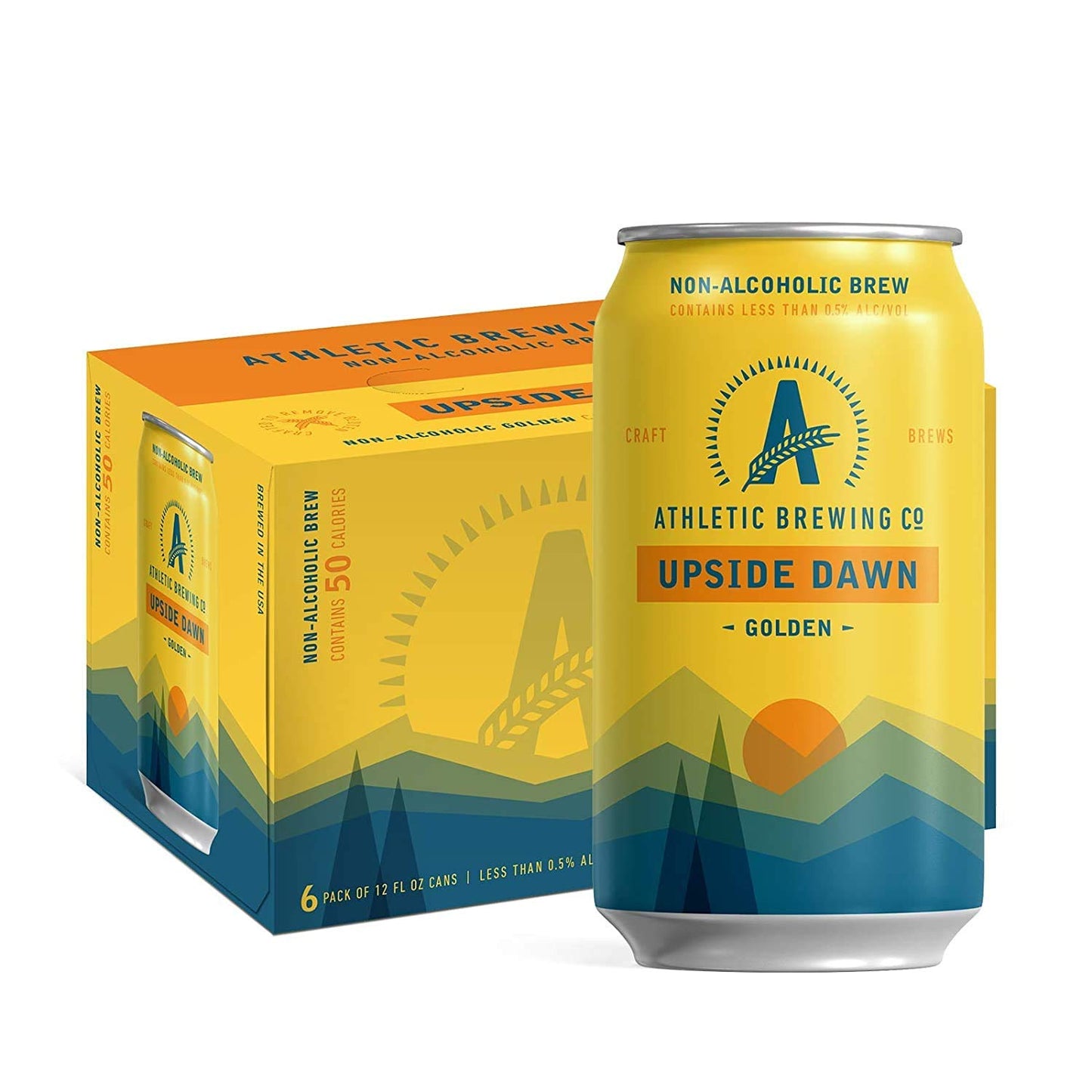 Athletic Brewing Company Craft Non-Alcoholic Beer - 6 Pack x 12 Fl Oz Cans