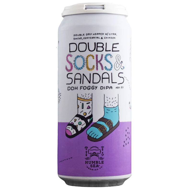 Humble Sea Double Socks & Sandals Foggy DIPA 16oz - SF Tequila Shop