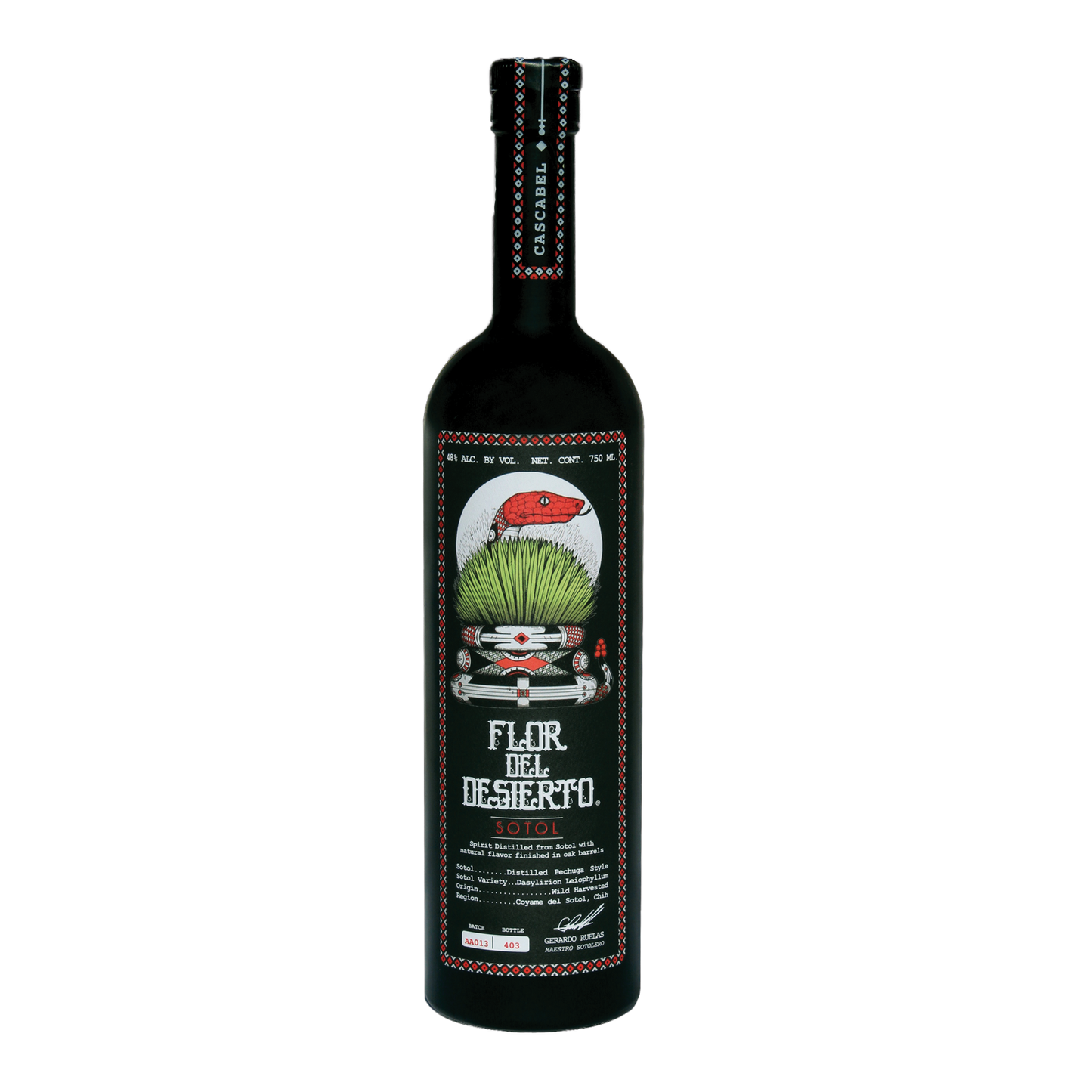 Flor de Desierto Cascabel Sotol 750ml - SF Tequila Shop