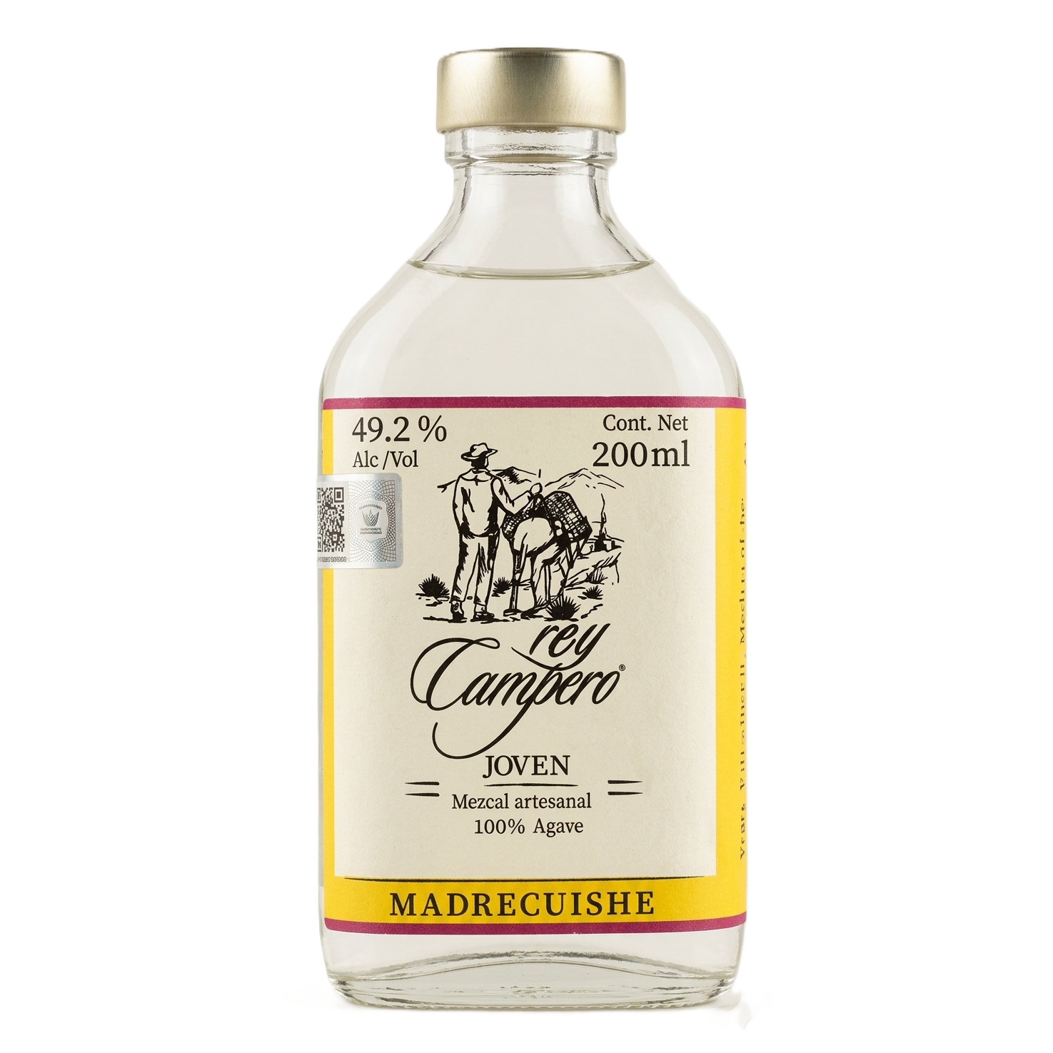 Rey Campero Madrecuishe Artesanal Mezcal 200ml - SF Tequila Shop