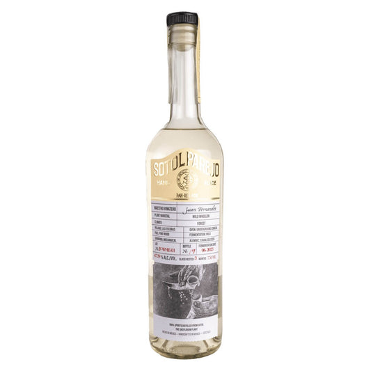 Sotol Parejo Wheeleri – Juan Fernández 750ML - SF Tequila Shop