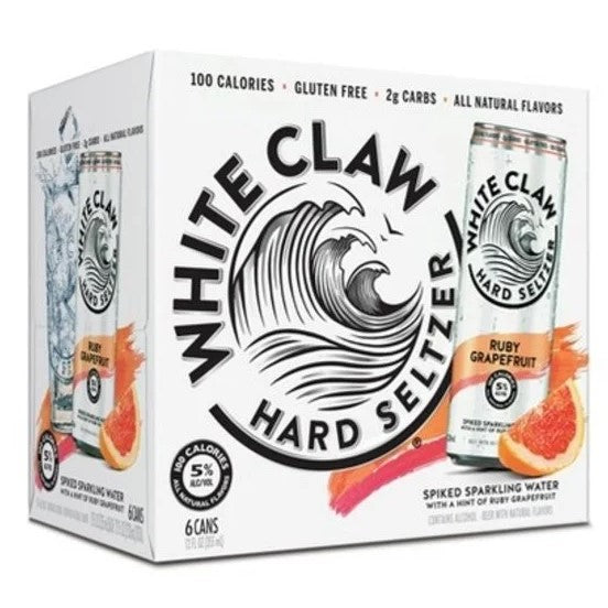 White Claw Grapefruit Hard Seltzer 6pk 12oz Cans